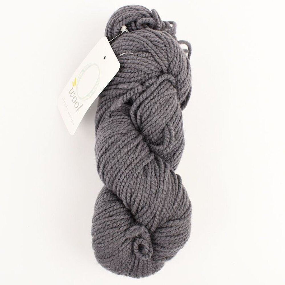 O Wool Chunky Merino Yarn Organic Merino Wool Ash Gray